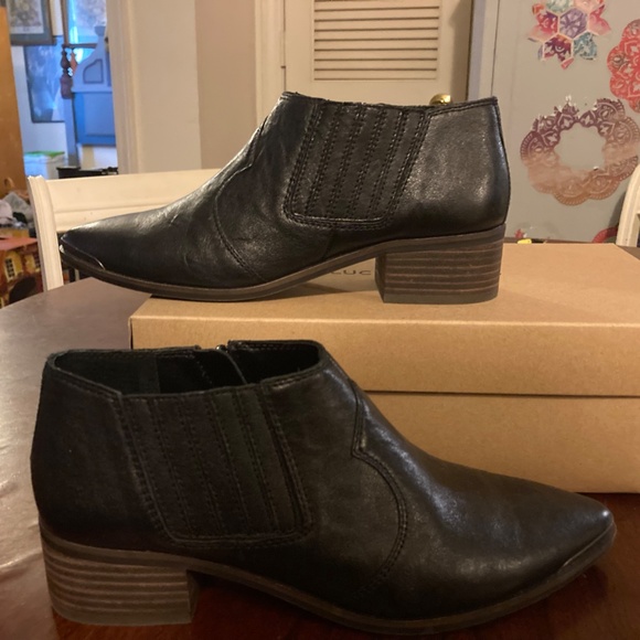 Lucky Brand Kalbah Cow Girl Booties Leather 8 1/2 NEW - Picture 3 of 11